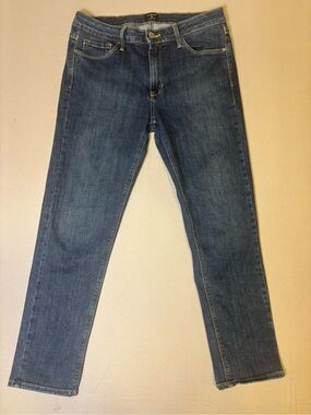 Women’s Size 29 “Just Black” Made in USA Denim Straight Leg Jeans